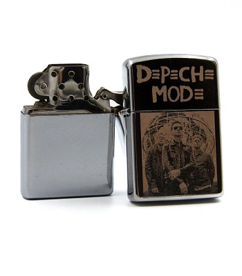 зажигалка с гравировкой depeche mode (группа)