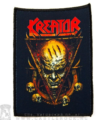 нашивка kreator (голова демона и черепа)