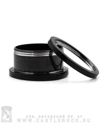 Плаг Сталь Черный Звезда 18 мм