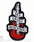 нашивка sex drugs and rock'n'roll (гитара, вышивка)