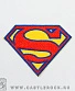 нашивка термо superman супермен (вышивка)