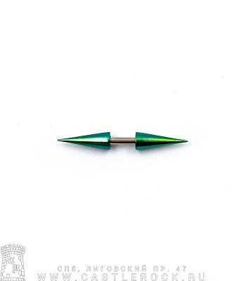 Микроштанга Сталь с Шипами (зелеными) 1,6 х 6 х 4/4