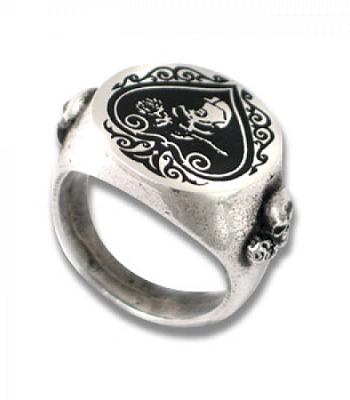 кольцо alchemy gothic (алхимия готик) r126 ace of 'a'