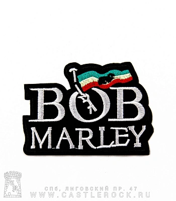 нашивка термо bob marley (вышивка)