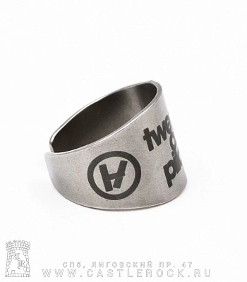 кольцо сталь с гравировкой twenty one pilots (безразмерное)