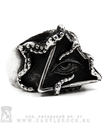 кольцо всевидящее око в щупальцах (разъемное)