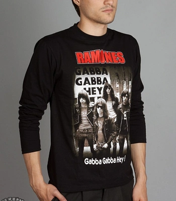 футболка ramones "gabba gabba hey!" д/р