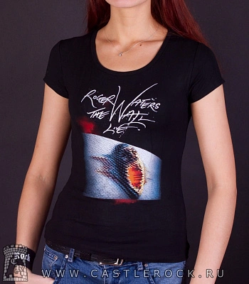 женская футболка pink floyd roger waters "the wall. live"