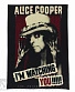 нашивка на спину alice cooper "i'm watching you!!!"