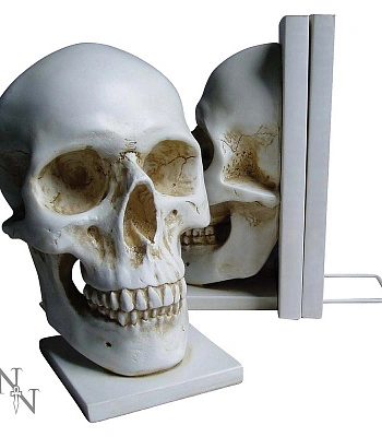 держатель для книг череп