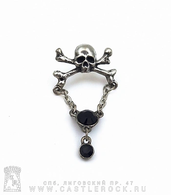 серьга alchemy gothic (алхимия готик) e250 black jack