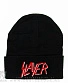 шапка с отворотом и вышивкой slayer