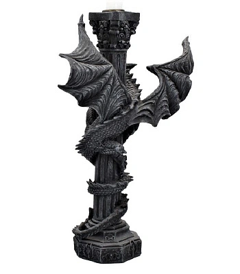 подсвечник дракон на колонне (смотрит влево)