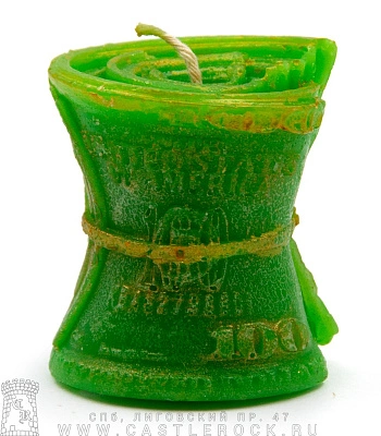 свеча доллары (воск)