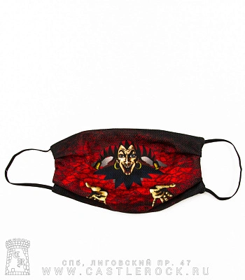 маска немедицинская король и шут (лого, красный фон)