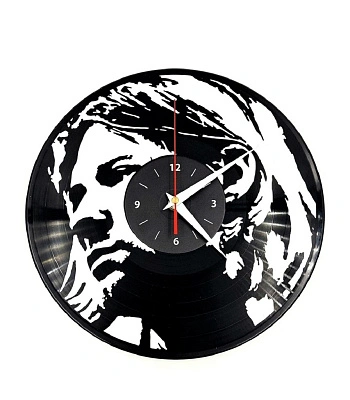 часы настенные винил nirvana kurt cobain