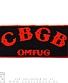 нашивка cbgb omfug (надпись красная)