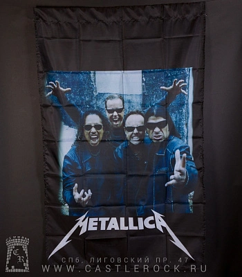 флаг metallica "death magnetic" (группа, вертикальный)