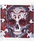 чехол на подушку череп santa muerte