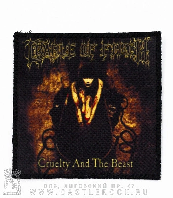 нашивка cradle of filth "cruelty and the beast"
