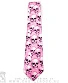 галстук черепа (розовый)