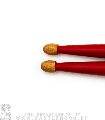 барабанные палочки hun 5a (красные) деревянные наконечники