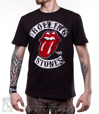 футболка rolling stones "1978" (потертое лого)
