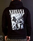 балахон на молнии nirvana (группа ч/б)