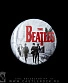 значок beatles (группа, лого красное)