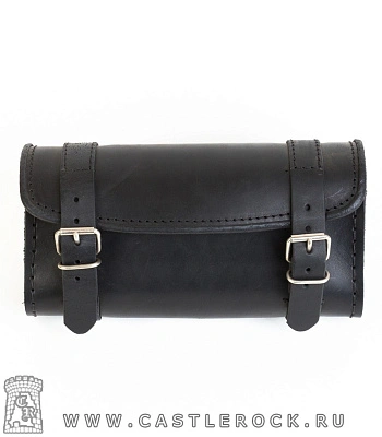 кофр для мотоцикла на ремнях (черный, средний)