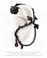 серьга кафф alchemy gothic (алхимия готик) e276 rose of passion