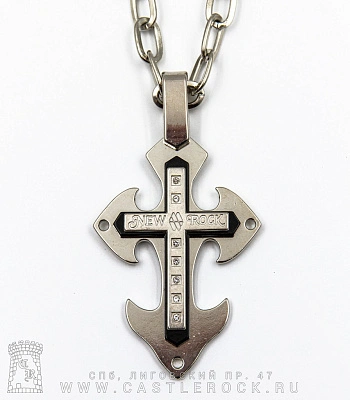 подвес new rock крест венецианский 