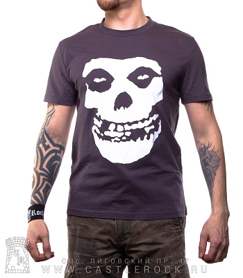 футболка misfits (лого, серая)
