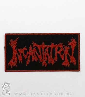 нашивка incantation (красное лого)