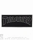 нашивка thrasher (надпись серая, контурная)