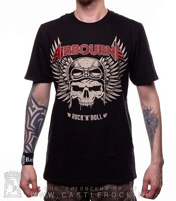 футболка airbourne "rock‘n’roll for life"