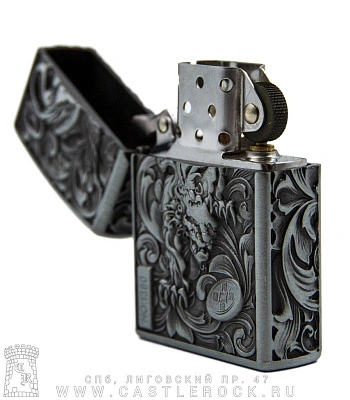 зажигалка фирменная химера (металлик)