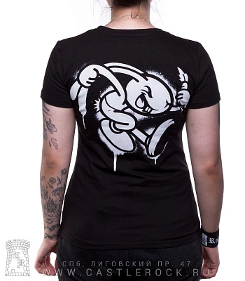 женская футболка blink-182 (смайл желтый)