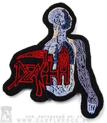 нашивка death "human" (вышивка)