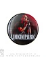 значок linkin park chester bennington (с микрофоном, красный)