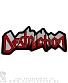 нашивка на спину destruction (лого, резная, вышивка)