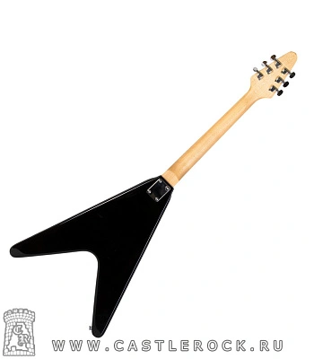 электрогитара v-образная caraya e235bk (белая накладка)