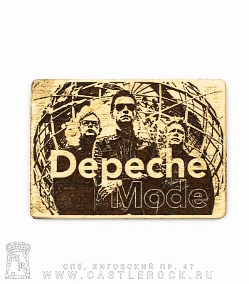 магнит деревянный depeche mode (горизонтальный)