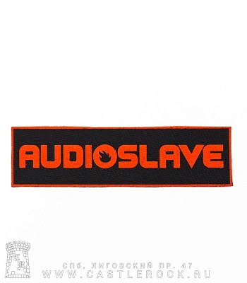 нашивка audioslave (надпись красная)