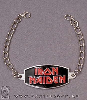 браслет на цепочке iron maiden