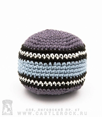 сокс полосатый серый (ч/б полосы, пластиковые гранулы)