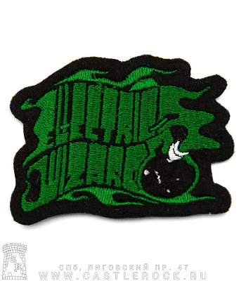 нашивка electric wizard (лого зеленое, вышивка)