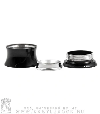 Тоннель Сталь Тонкостенный Черный (комбинированный, с внутренней резьбой) 14 мм