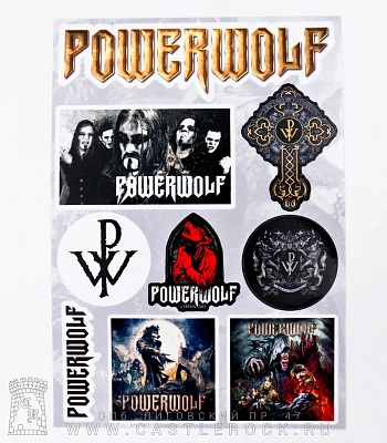 набор наклеек powerwolf (стикерпак)