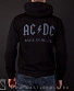 балахон на молнии ac/dc "back in black" (лого серое)